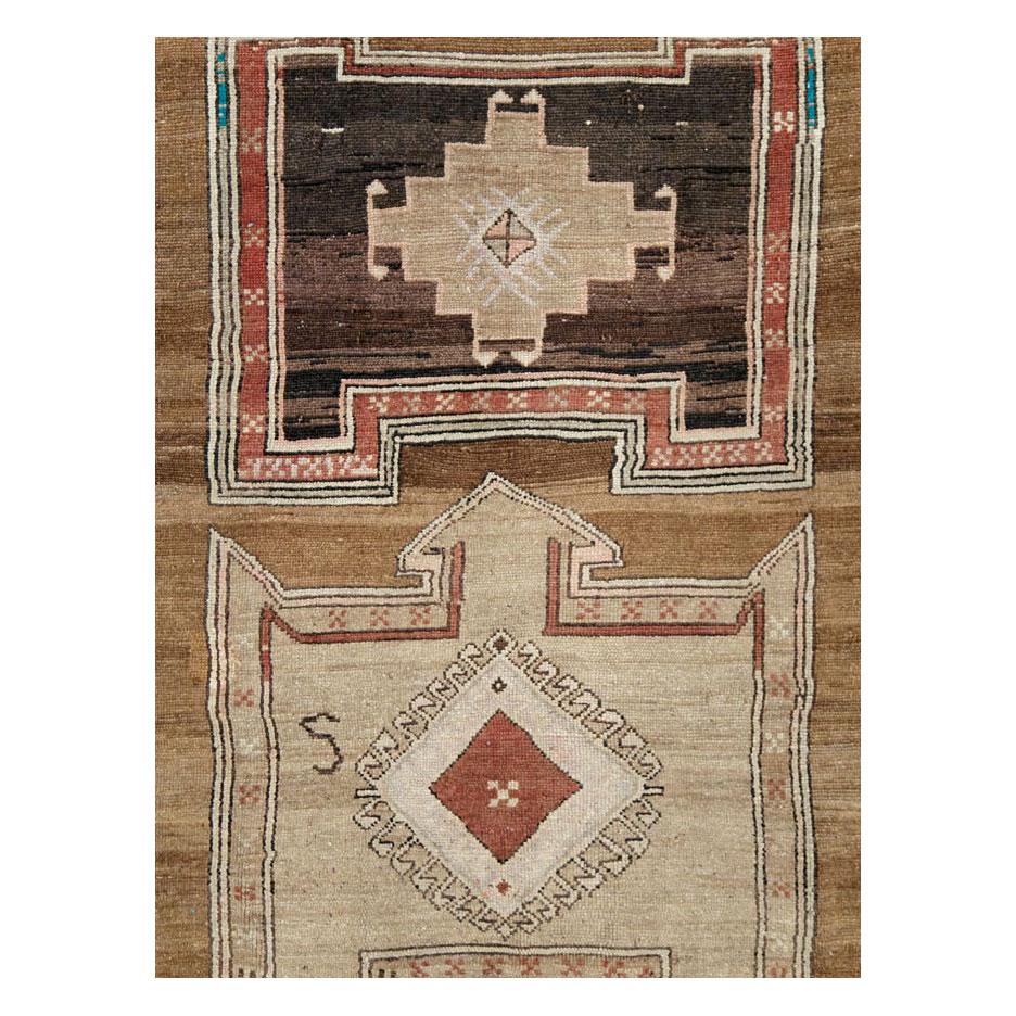 A vintage Turkish Anatolian room size rug handmade during the mid-20th century with a geometric tribal design.

Measures: 8' 8