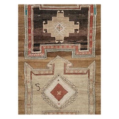 Mid-20th Century Handmade Turkish Tribal Room Size Carpet