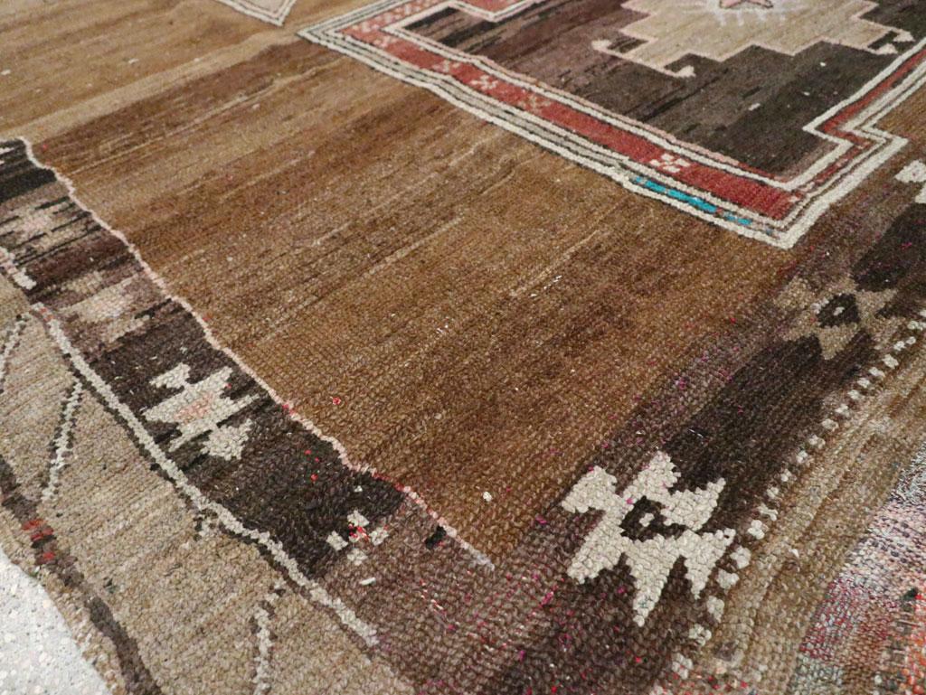 Mid-20th Century Handmade Turkish Tribal Room Size Carpet For Sale 3