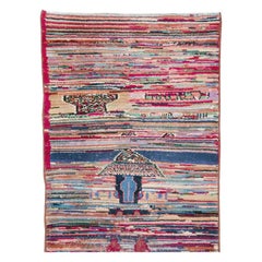 Mid-20th Century Handmade Turkish Tribal Style Small Runner