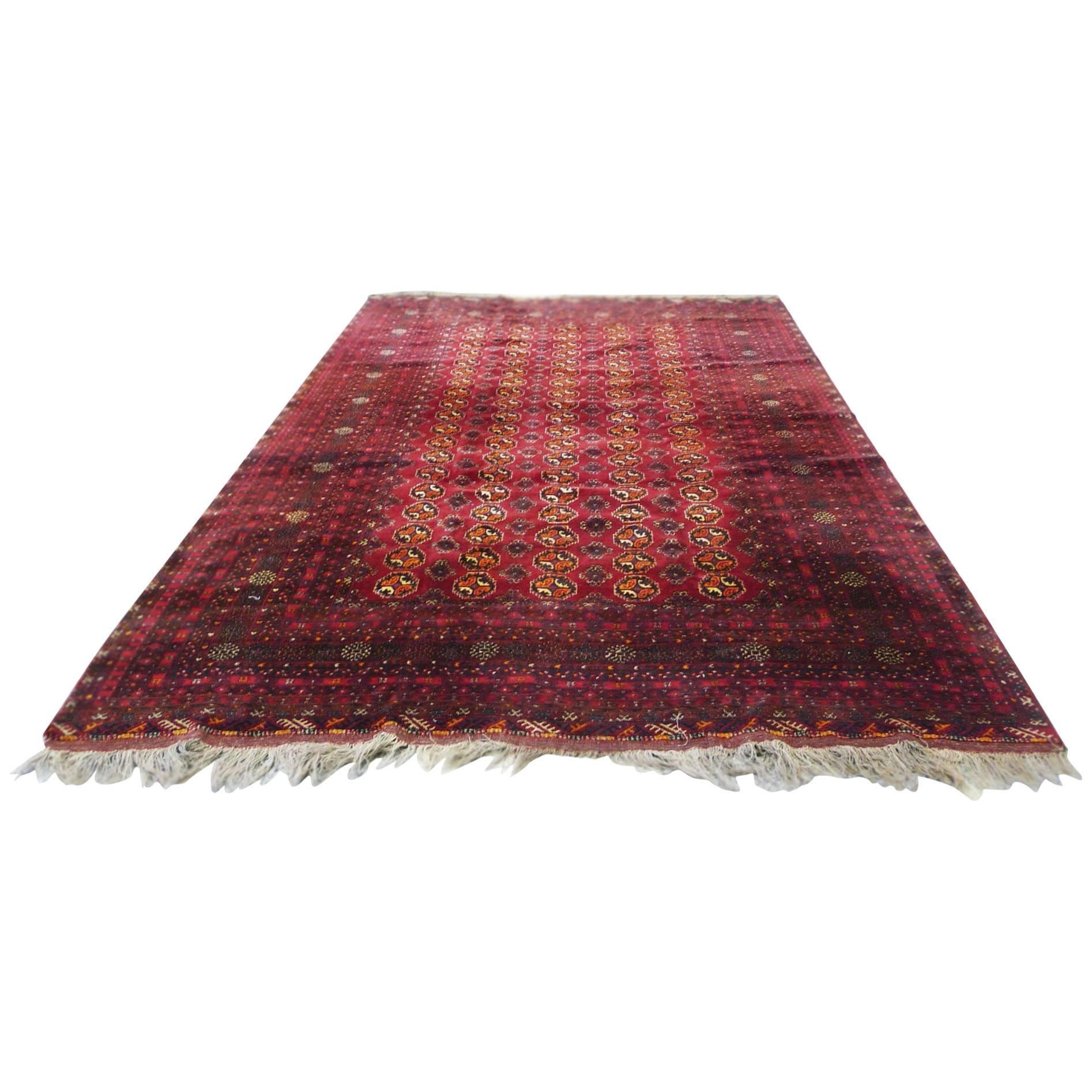 Mid-20th Century Handwoven Bokhara Rug