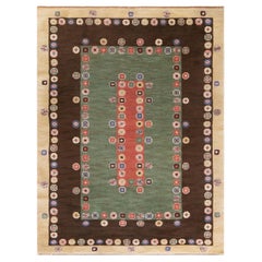 Mid-20th Century Handwoven Wool Swedish Rug