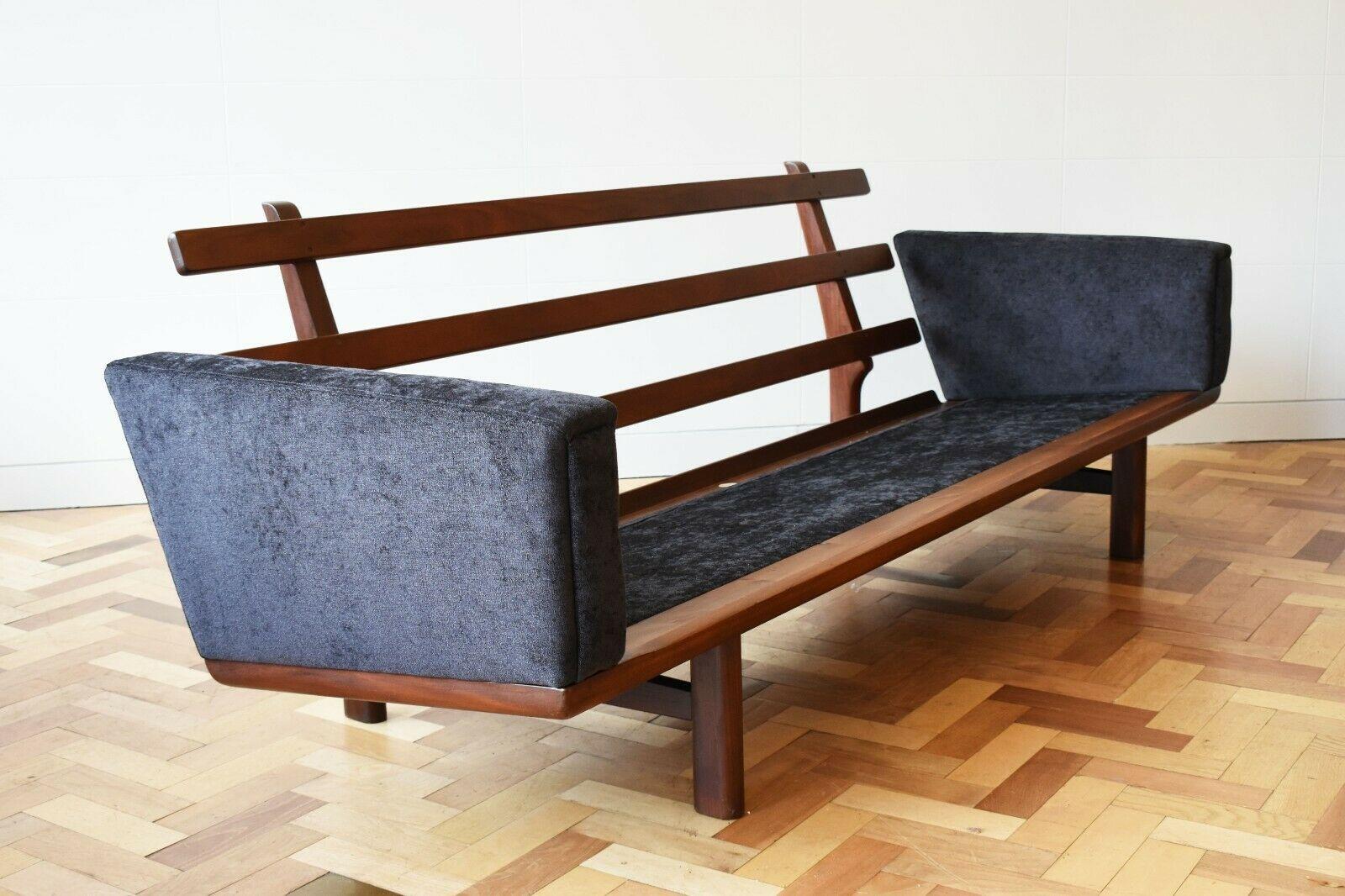 Teak Mid 20th Century Hans Wegner Three Seater Sofa