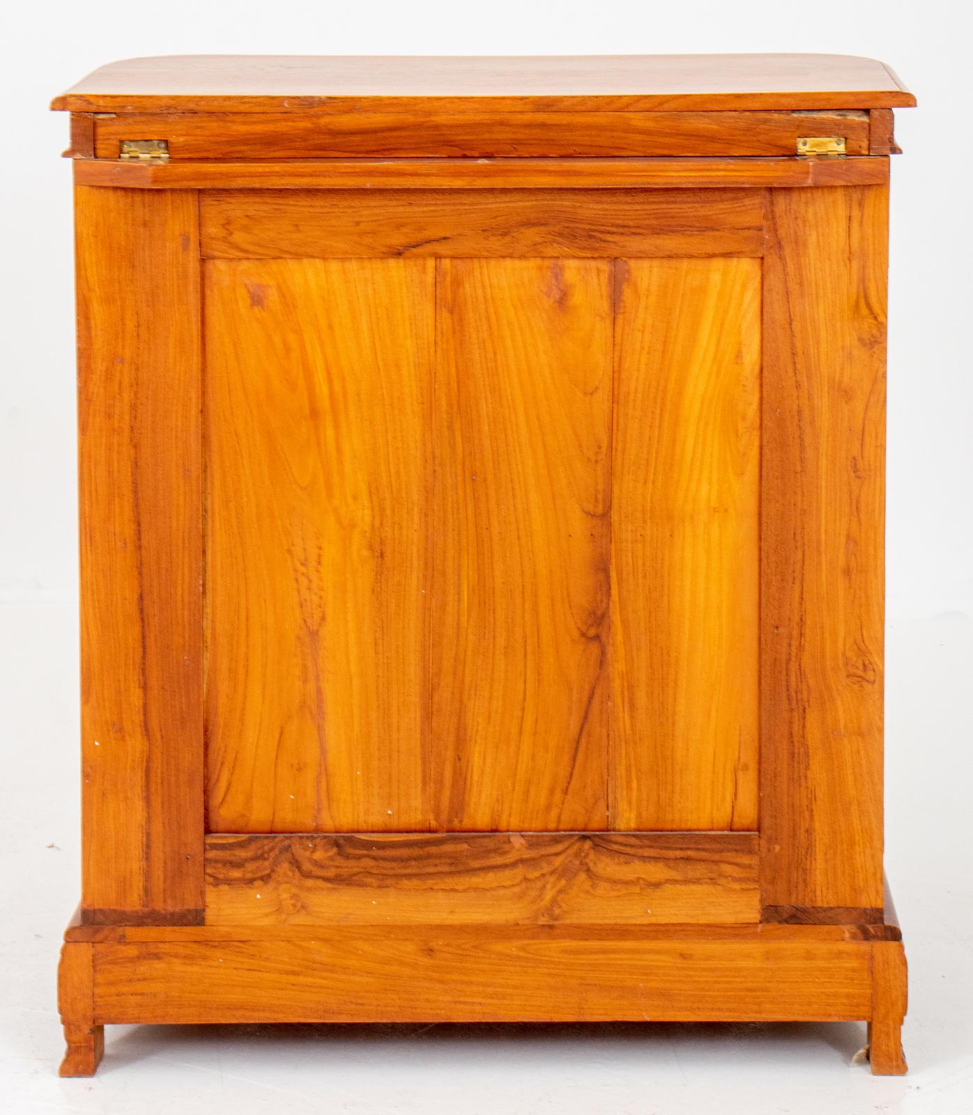 Mid-20th Century Heavily Hand Carved Wood Cocktail Bar Cabinet For Sale 6