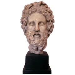 Mid-20th Century Hellenistic Bust of Asklepios by Alva Studios