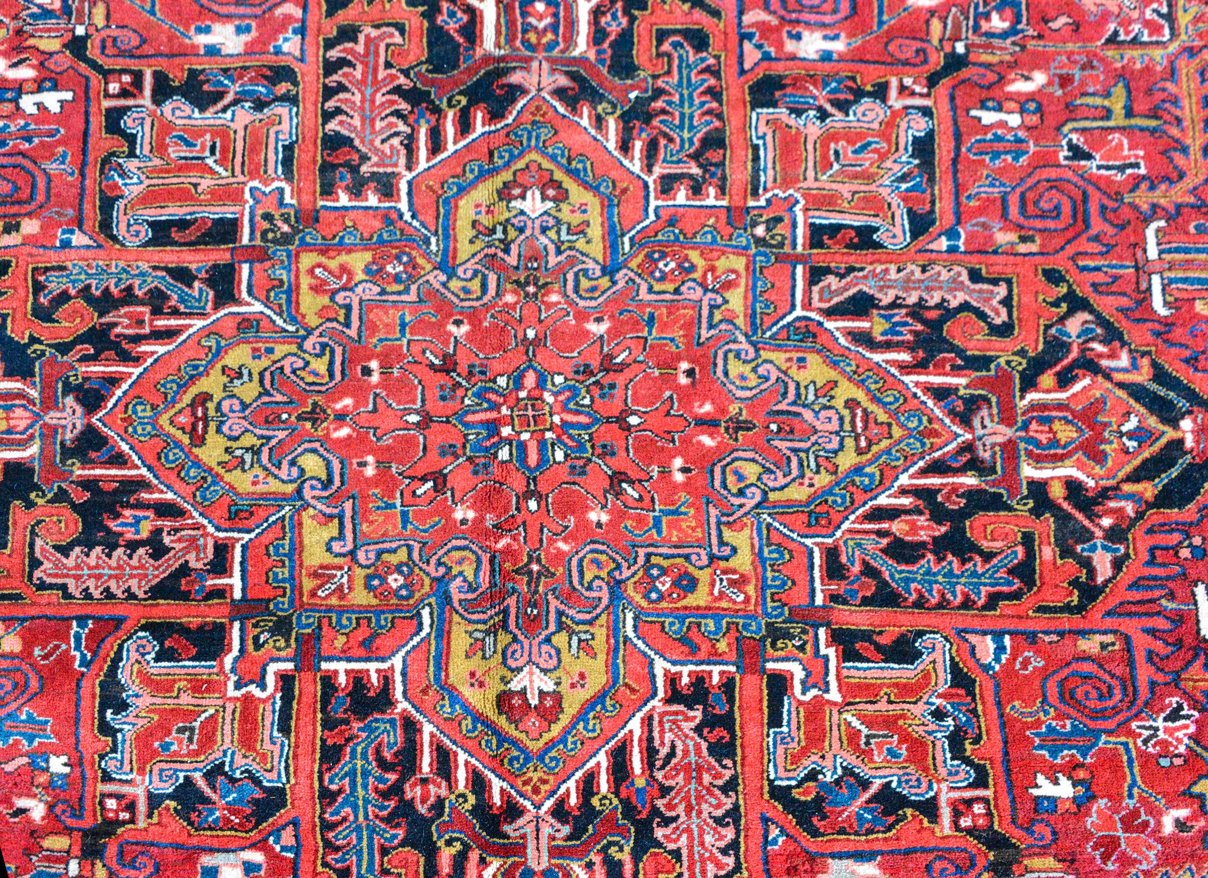 Persian Mid-20th Century Heriz Rug For Sale