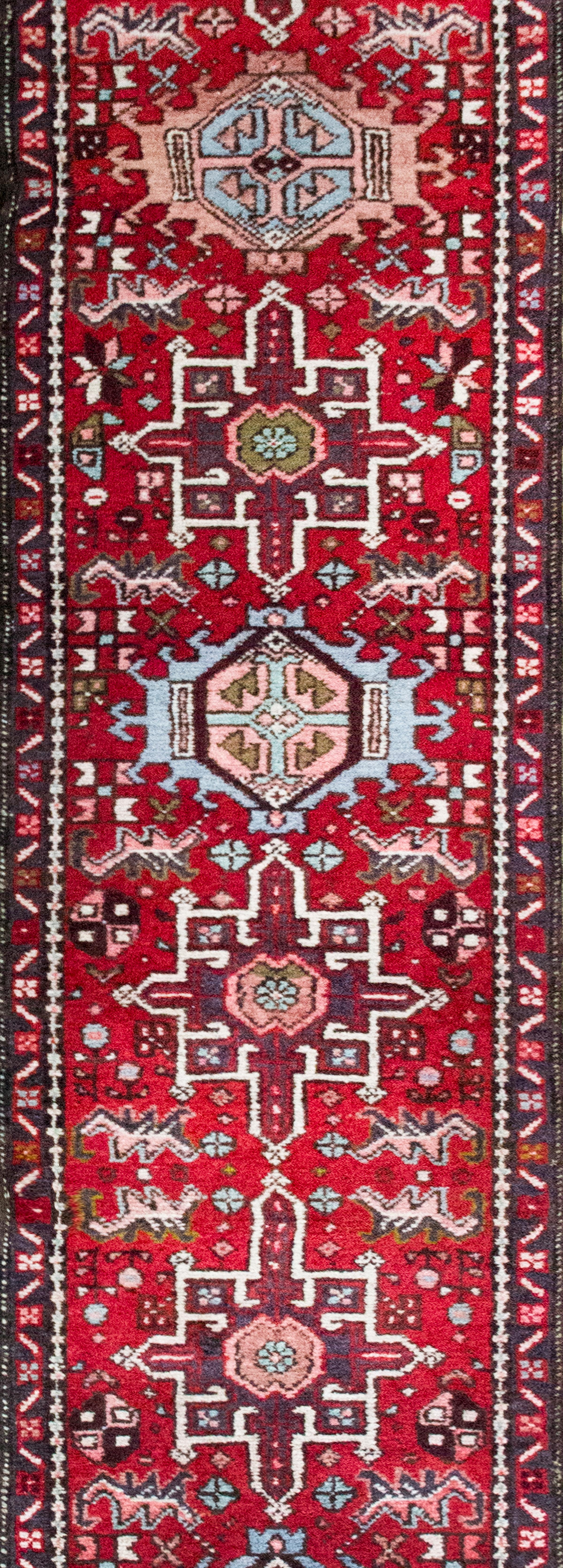 Wool Mid-20th Century Heriz Runner For Sale