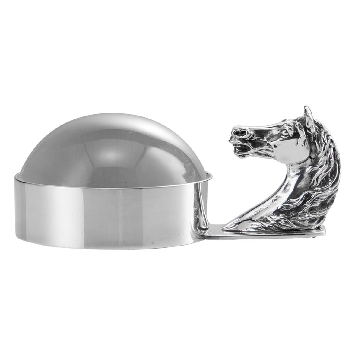 Mid 20th Century Hermes Horse Head Magnifying Glass, France, Circa 1960