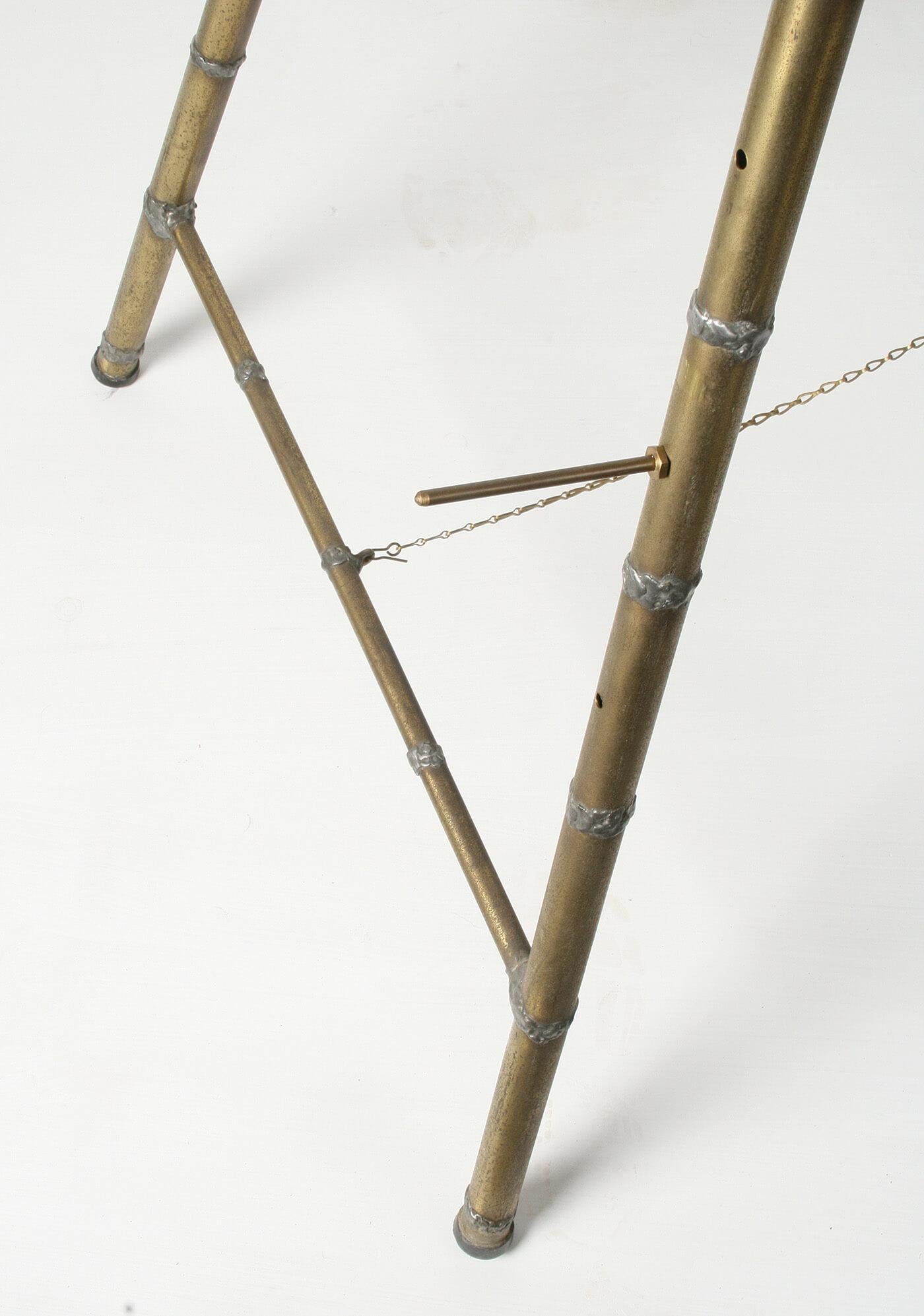 Mid-20th Century Hollywood Regency French Gilt Metal faux Bamboo Easel 2