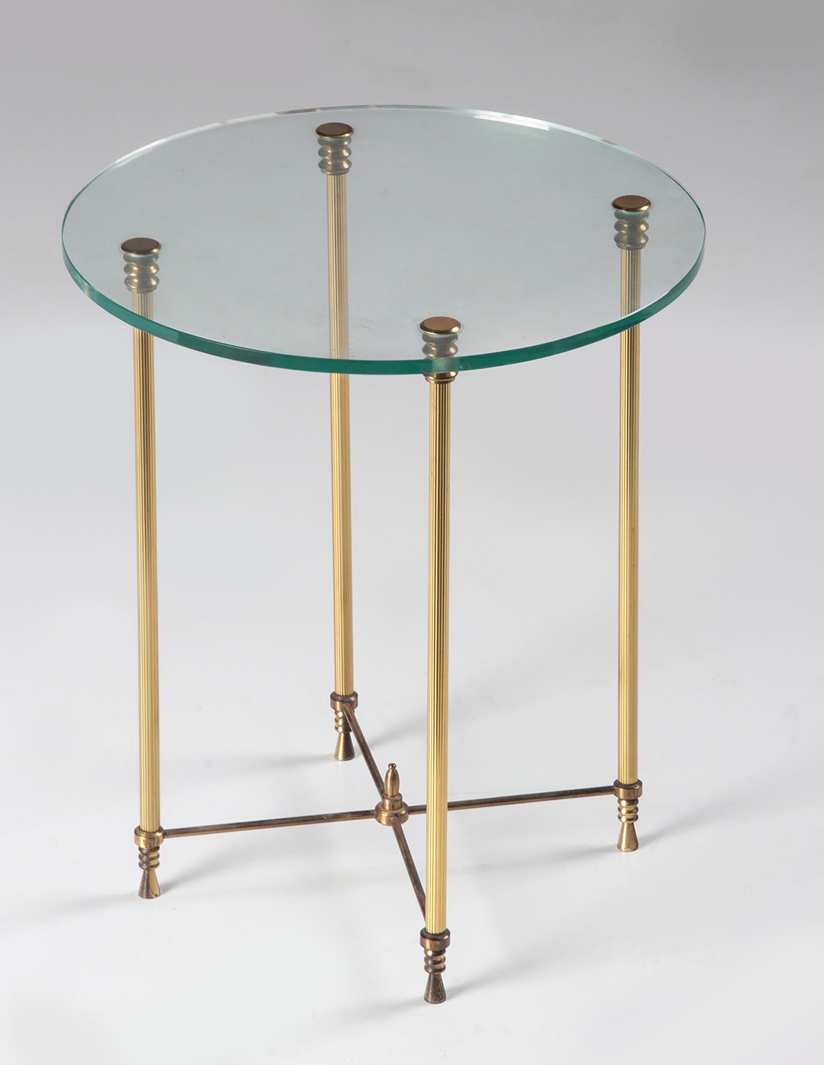 French Mid-20th Century Hollywood Regency Side Table For Sale