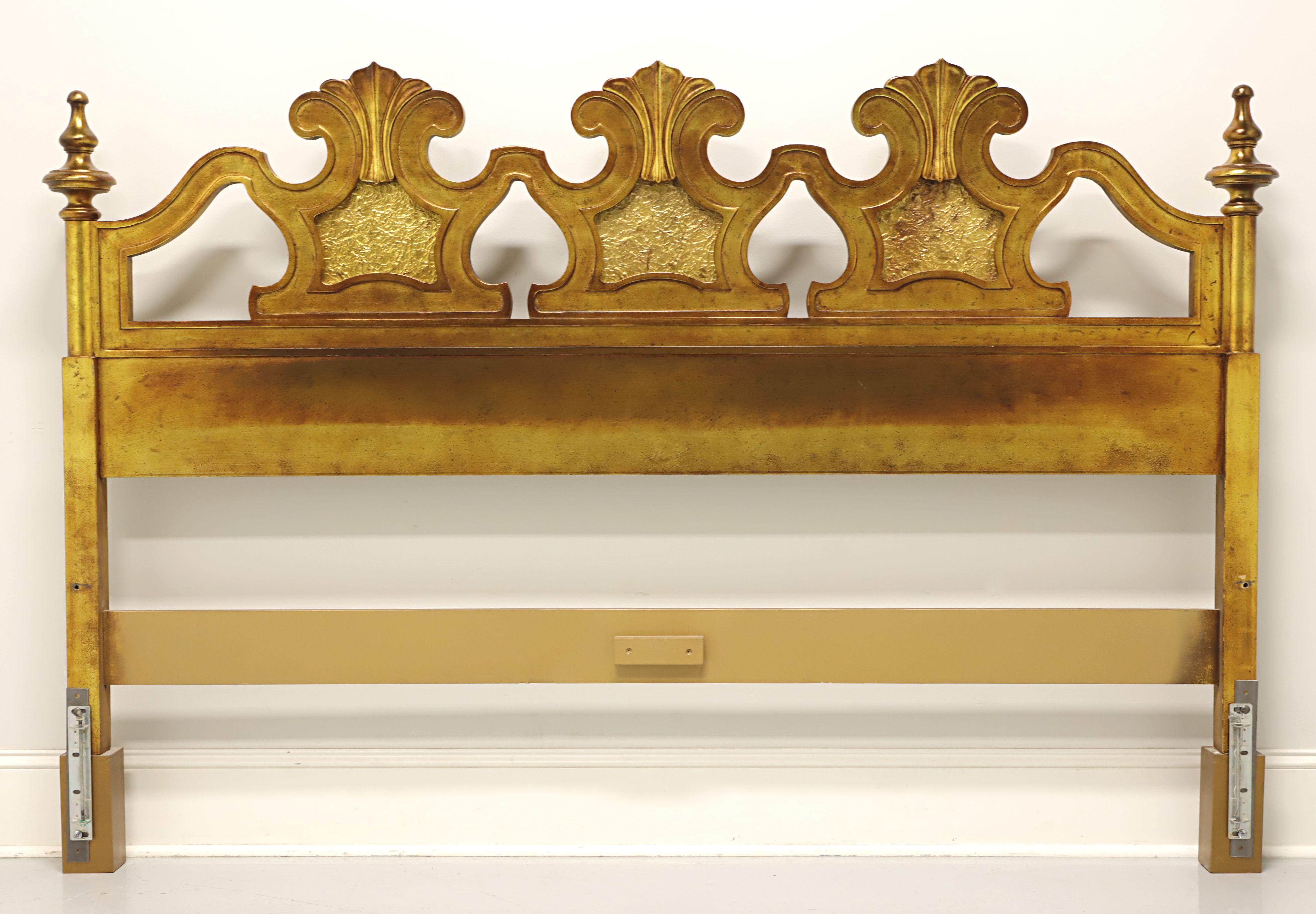 Wood DREXEL Velero Mid 20th Century Spanish Style King Size Headboard For Sale