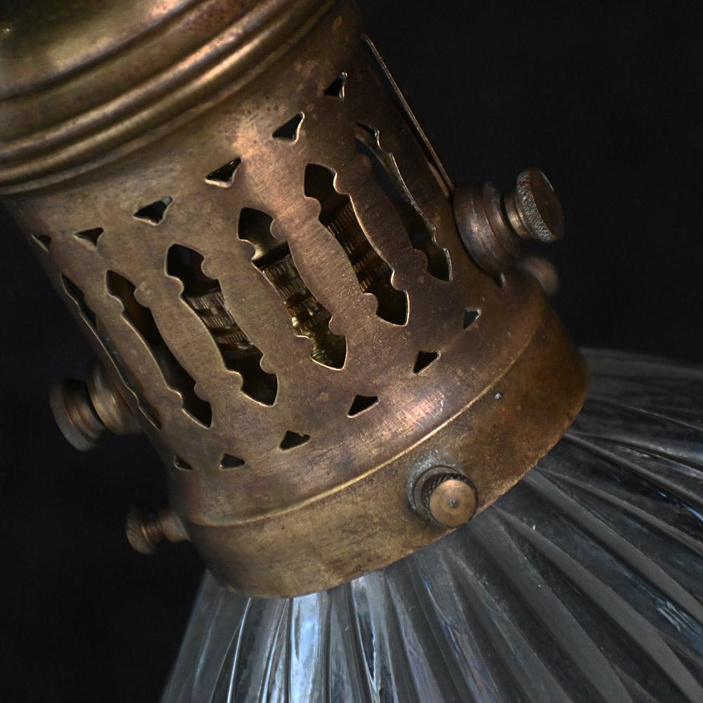 Fait main Mid-20th Century Holophane Pendant Light en vente