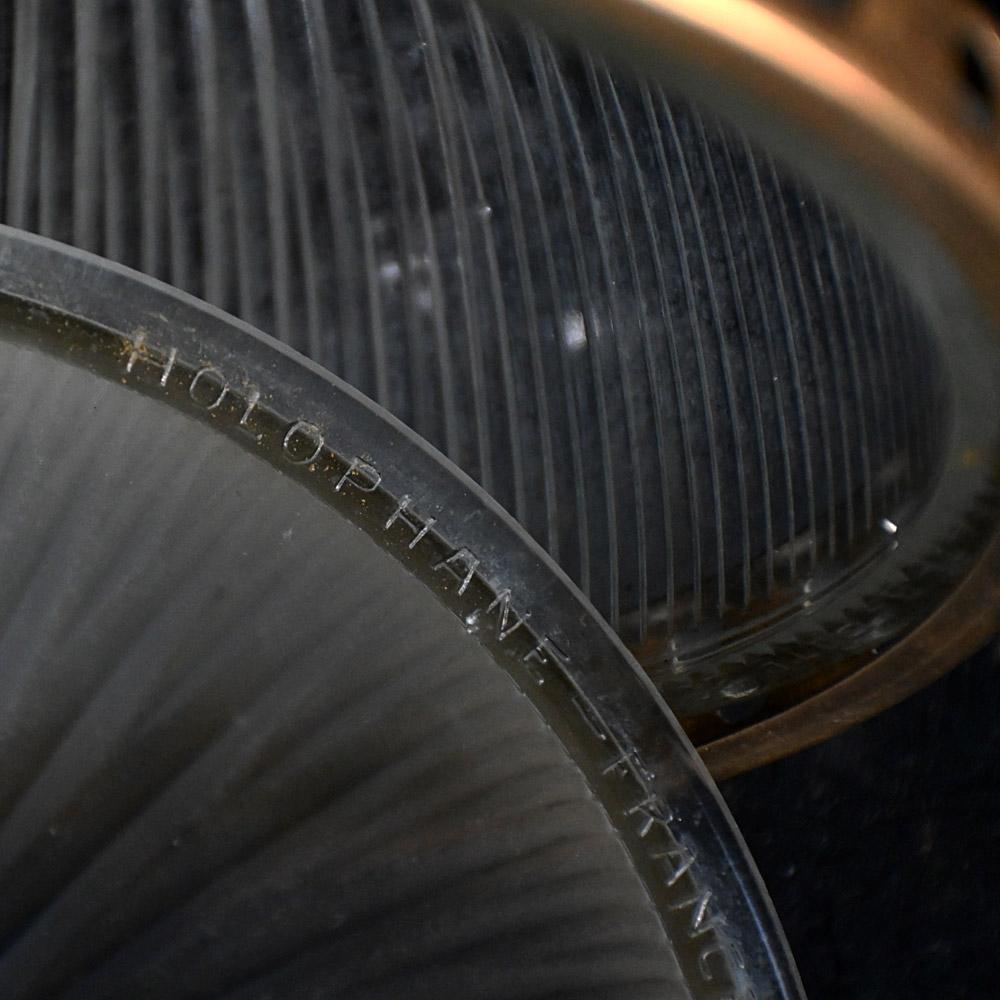 Mid-20th Century Holophane Pendant Light en vente 1