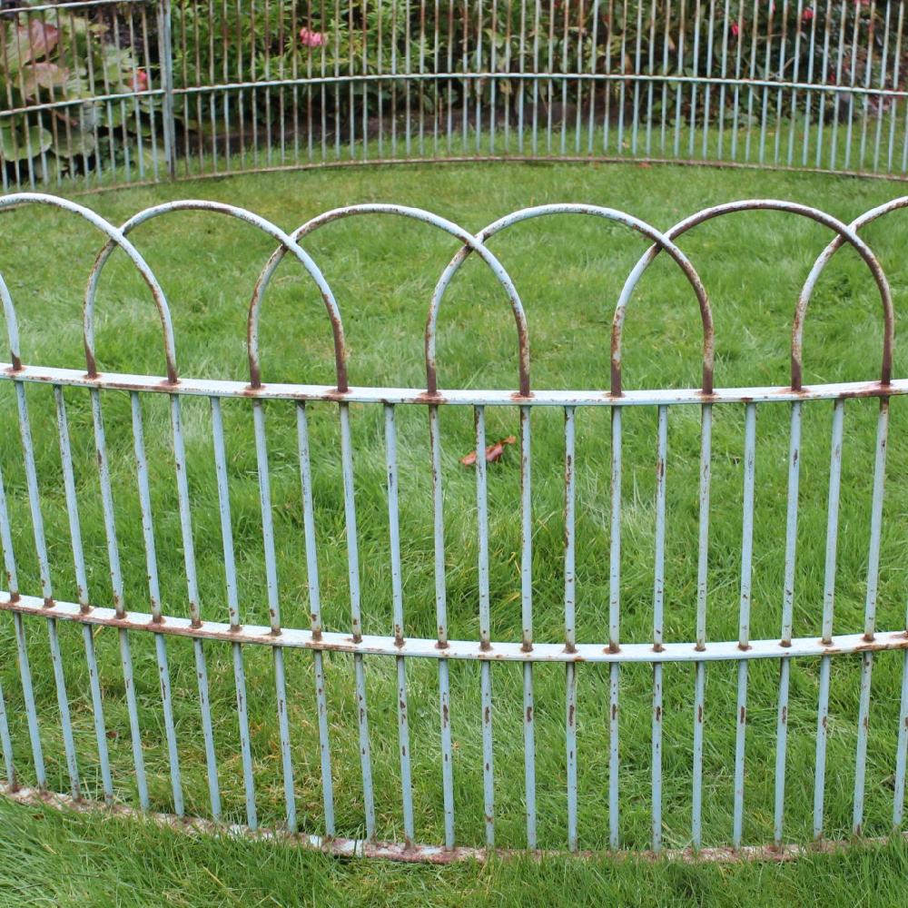 Forged Mid-20th Century Hooped Iron Raised Bed or Pond Surround