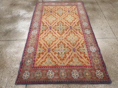 Tappeto Agra in cotone indiano della metà del XX secolo