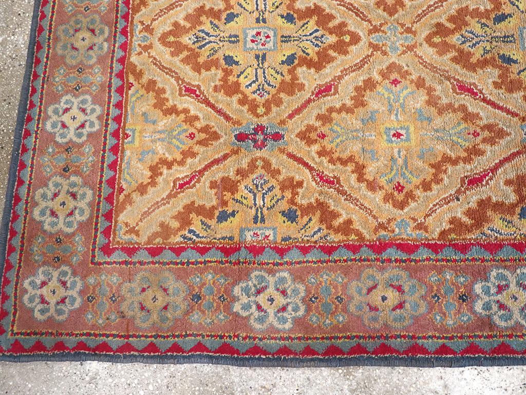 Tappeto Agra in cotone indiano della metà del XX secolo In condizioni ottime in vendita a New York, NY