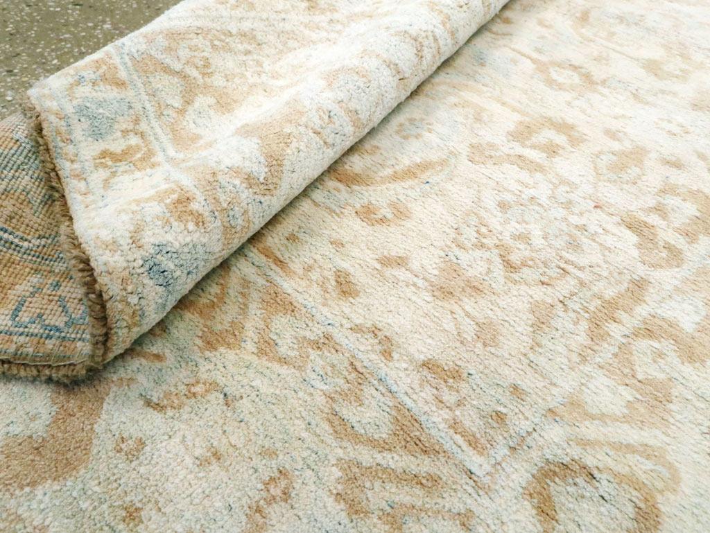 Cotone Tappeto Agra in cotone indiano della metà del XX secolo in vendita