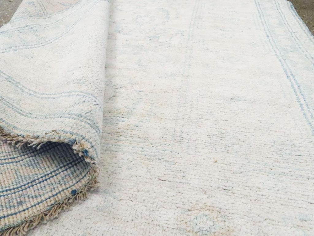 Cotone Tappeto Agra in cotone indiano della metà del XX secolo in vendita