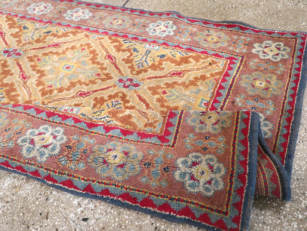 Tappeto Agra in cotone indiano della metà del XX secolo in vendita 1