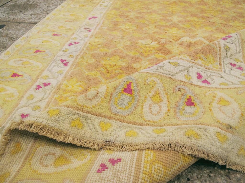 Tappeto Agra in cotone indiano della metà del XX secolo in vendita 1