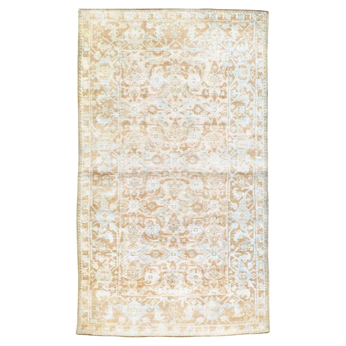 Mid-20th Century Indian Cotton Agra Accent Rug