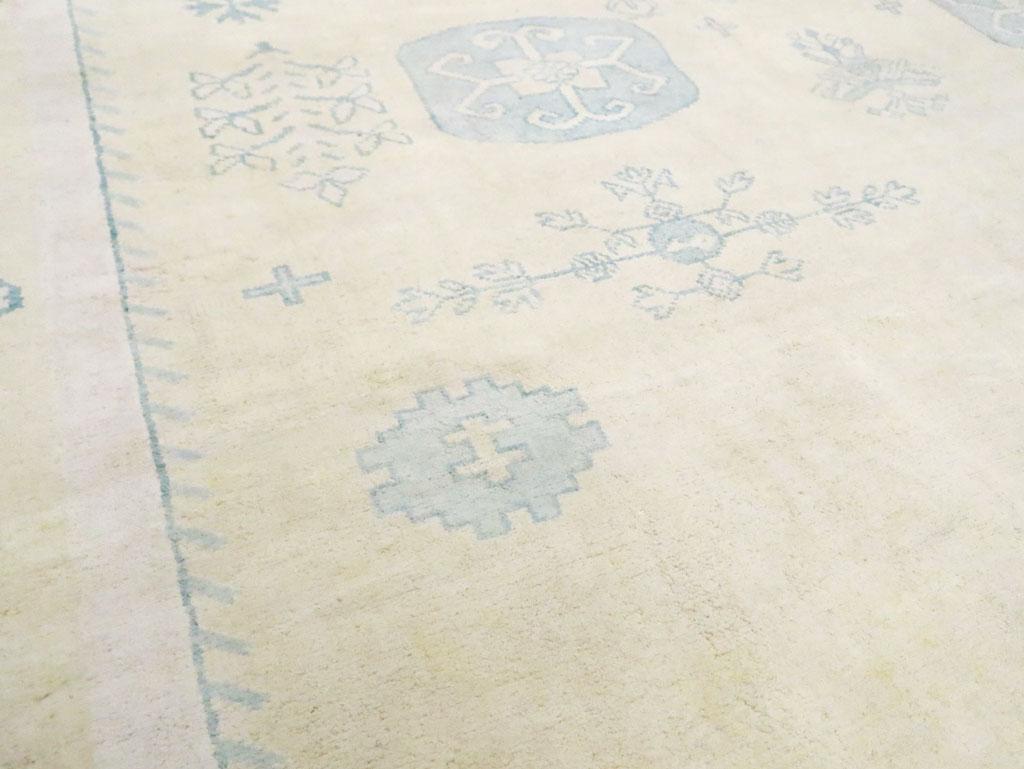 Indiano Tappeto Agra in cotone indiano della metà del XX secolo in vendita