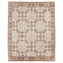 Tapis Agra de petite taille indien du milieu du 20e siècle