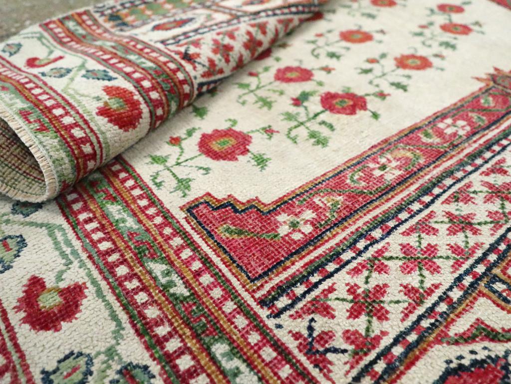 Alfombra Agra de algodón indio de mediados del siglo XX en venta 2