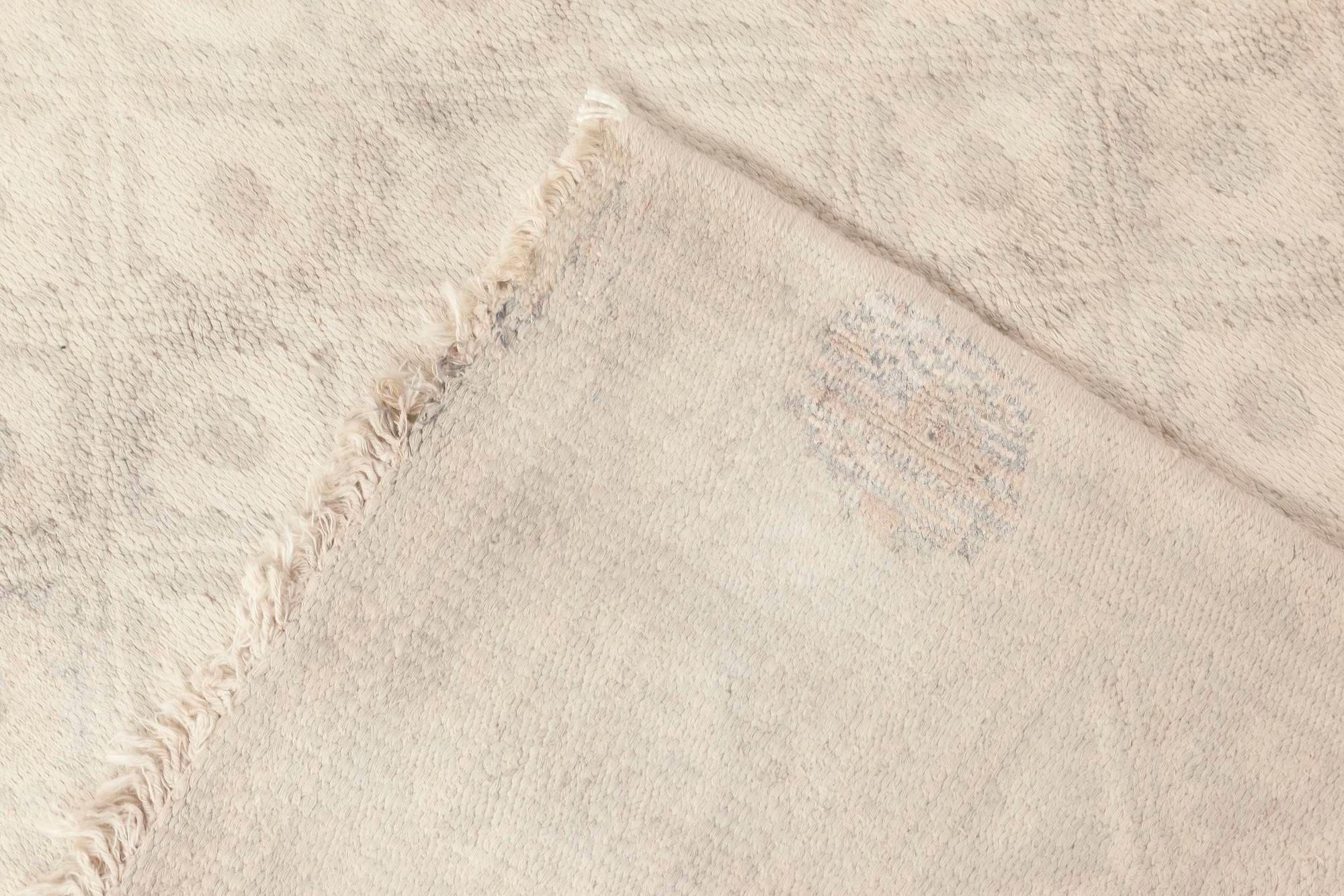 Coton Chemin de table en coton beige fait main de style indien du milieu du siècle dernier en vente