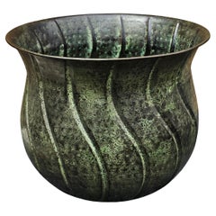Mid-20th Century Indian Patinated Metal Jardiniere