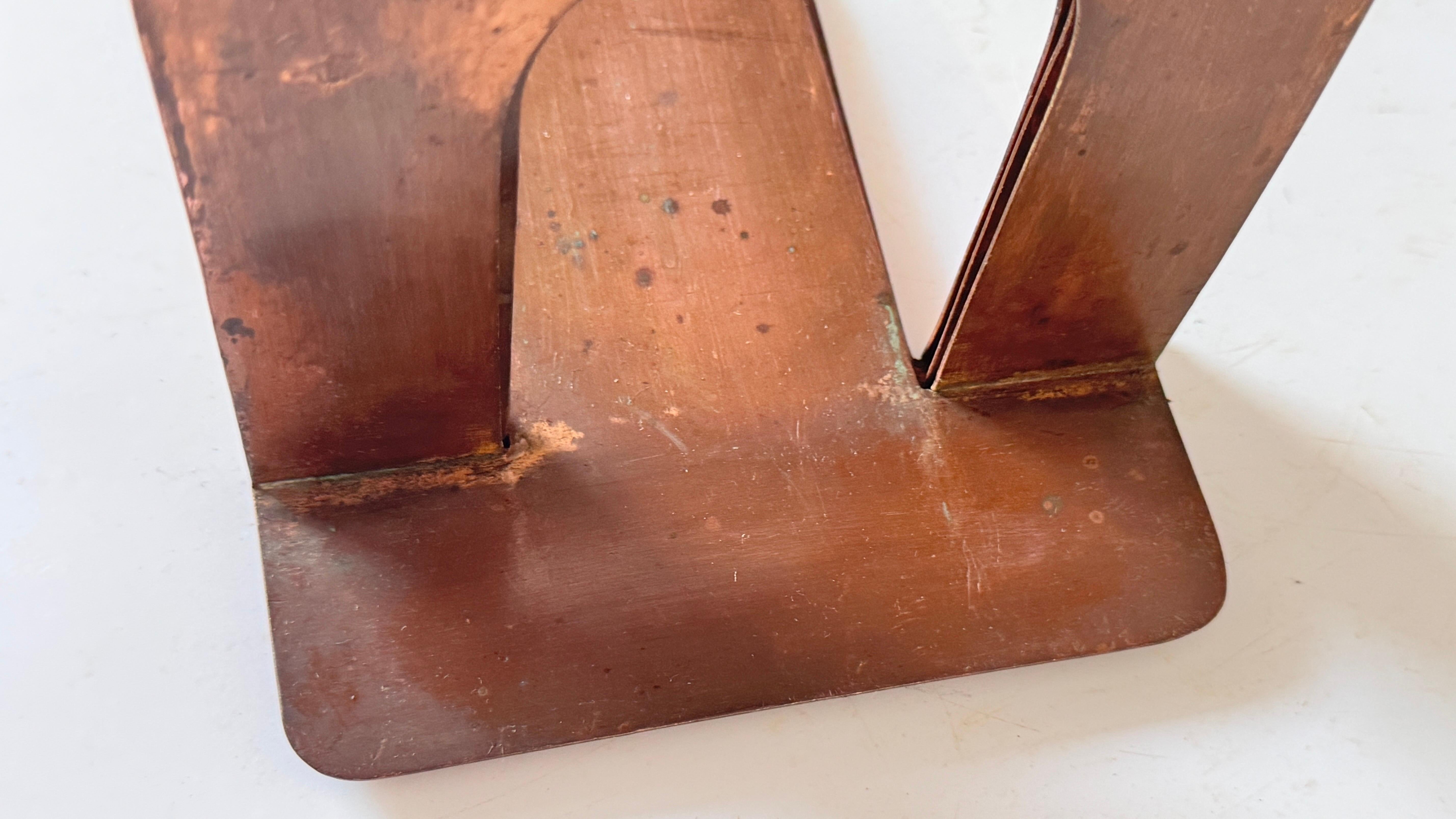 Mid-20th Century Industrial Metal Letter Holder, Rust Patina, Modular  Design In Good Condition For Sale In Auribeau sur Siagne, FR