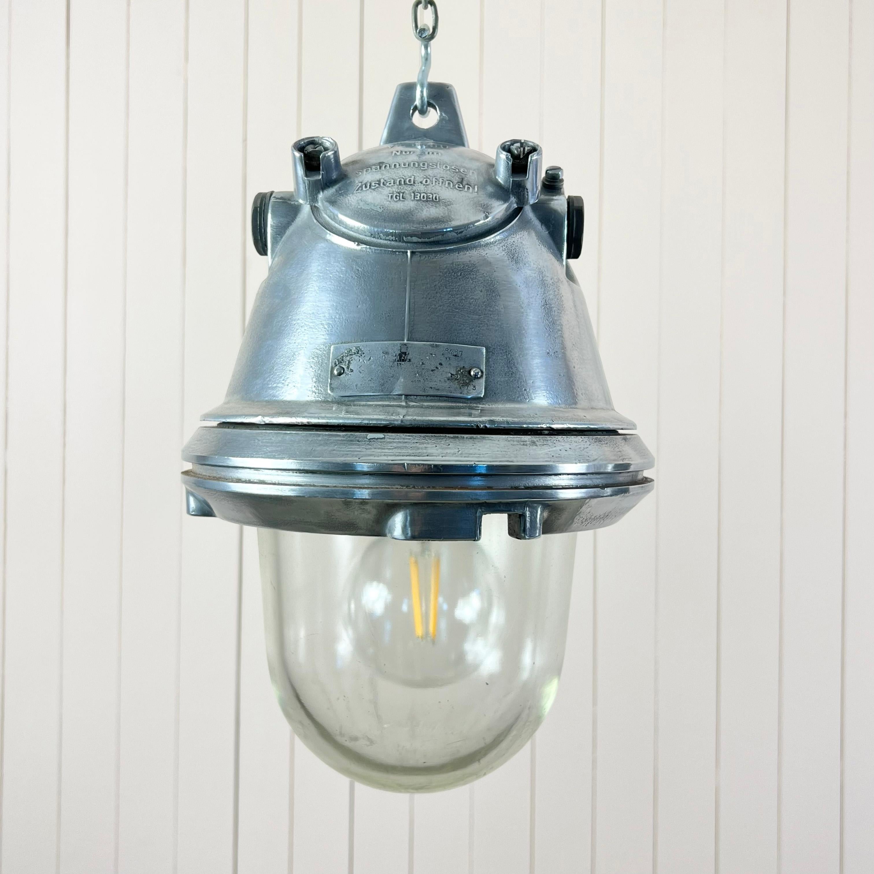 Mid 20th Century Industrial Salvaged Mine Lights In Good Condition For Sale In Cirencester, GB