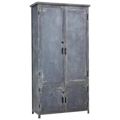 Vintage Mid-20th Century Industrial Steel Cabinet