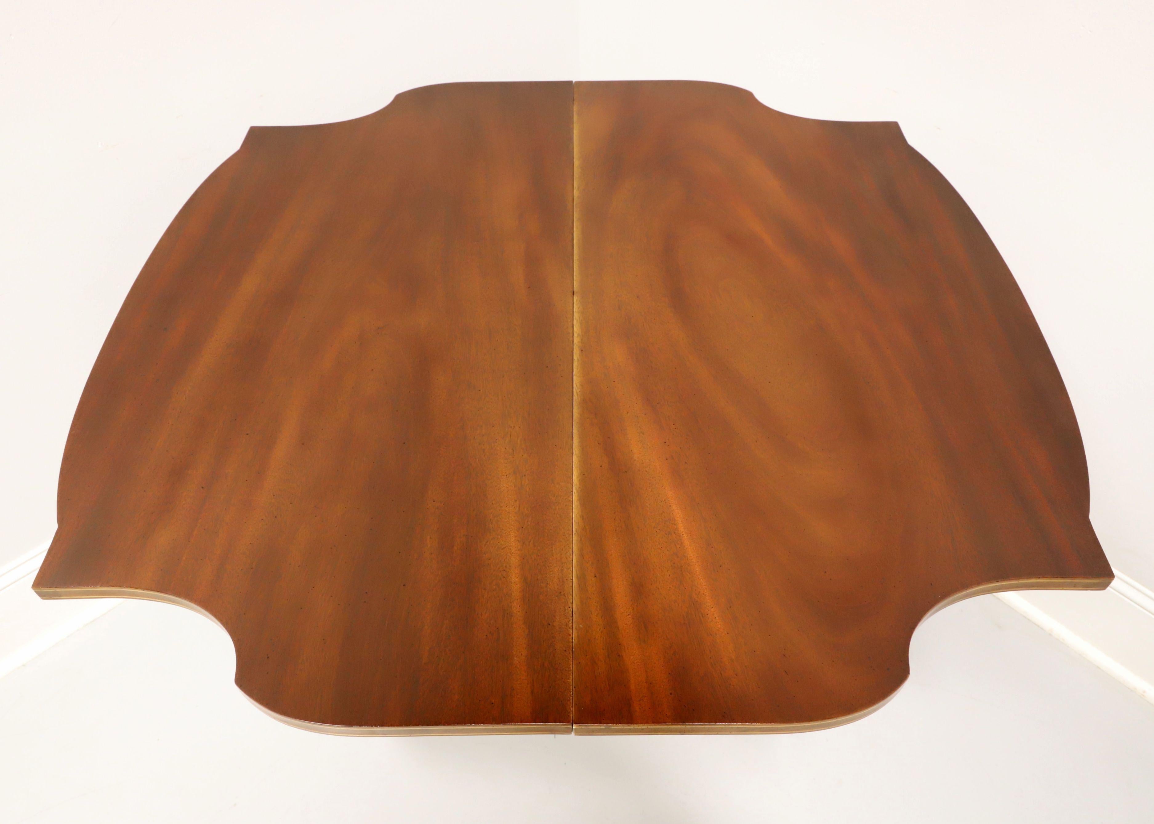 Mid 20th Century Inlaid Mahogany Federal Style Fold Top Game / Console Table - B 2