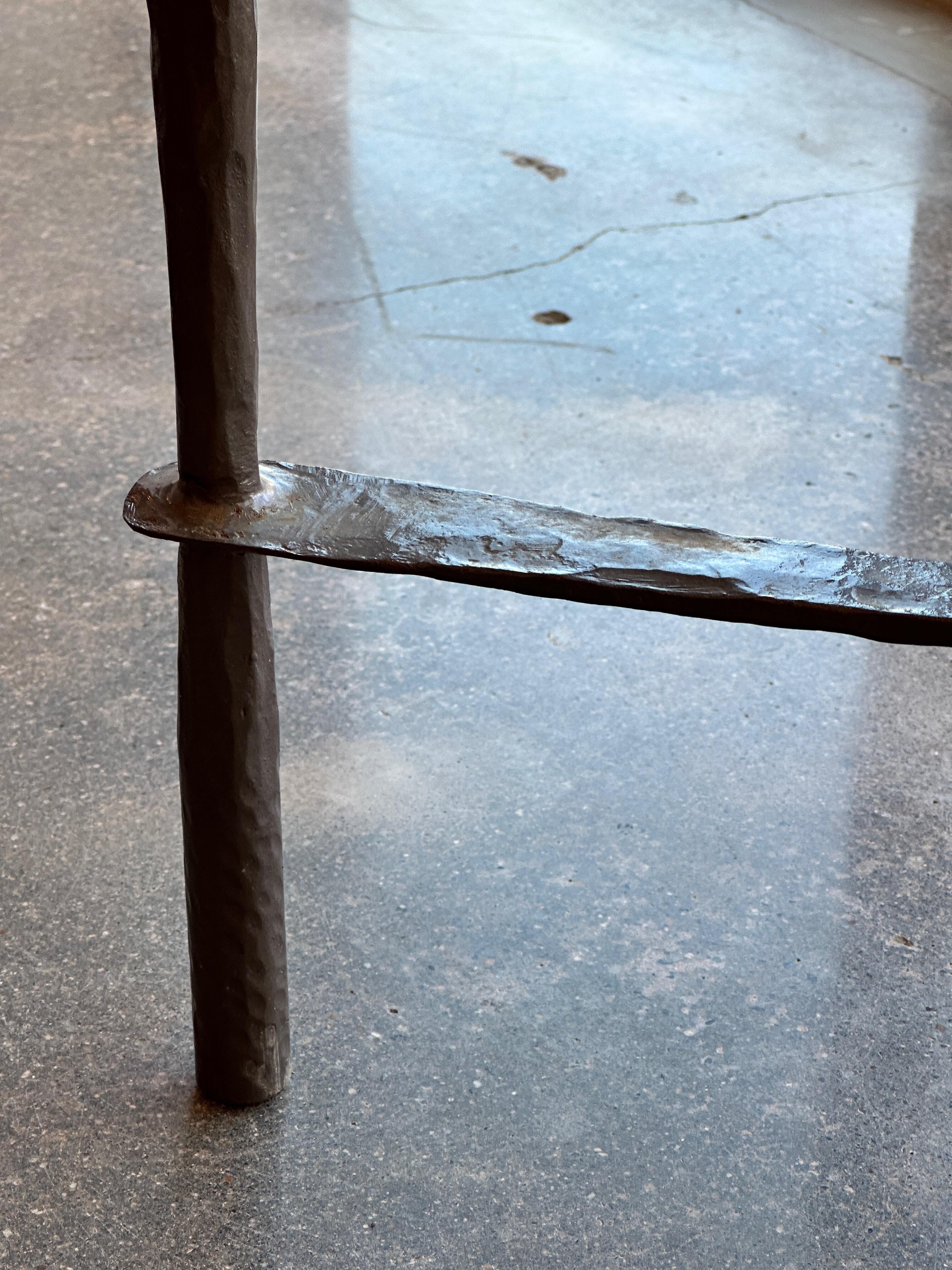 Mid 20th Century Iron and Glass Table For Sale 1