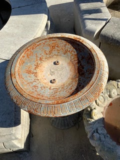 Mid-20th Century Iron Bird Bath