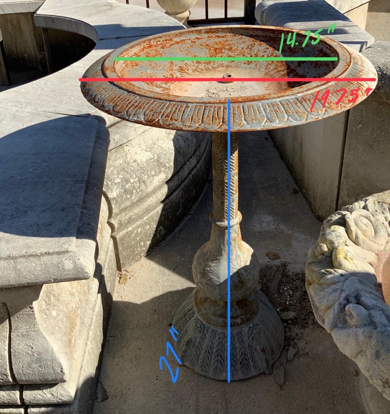 Mid20th Century Iron Bird Bath For Sale at 1stDibs mid century bird