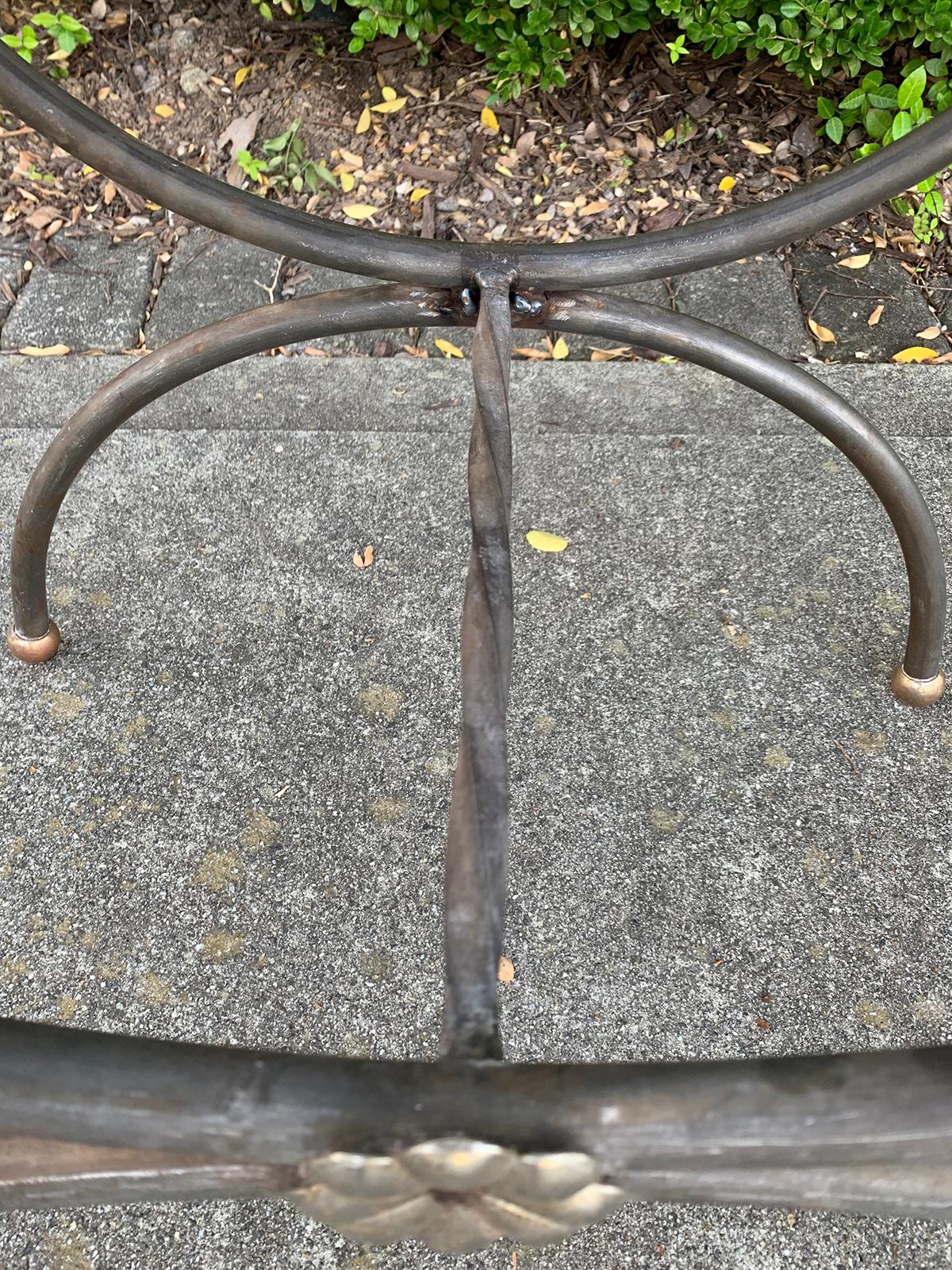 Mid-20th Century Iron Window Bench 7