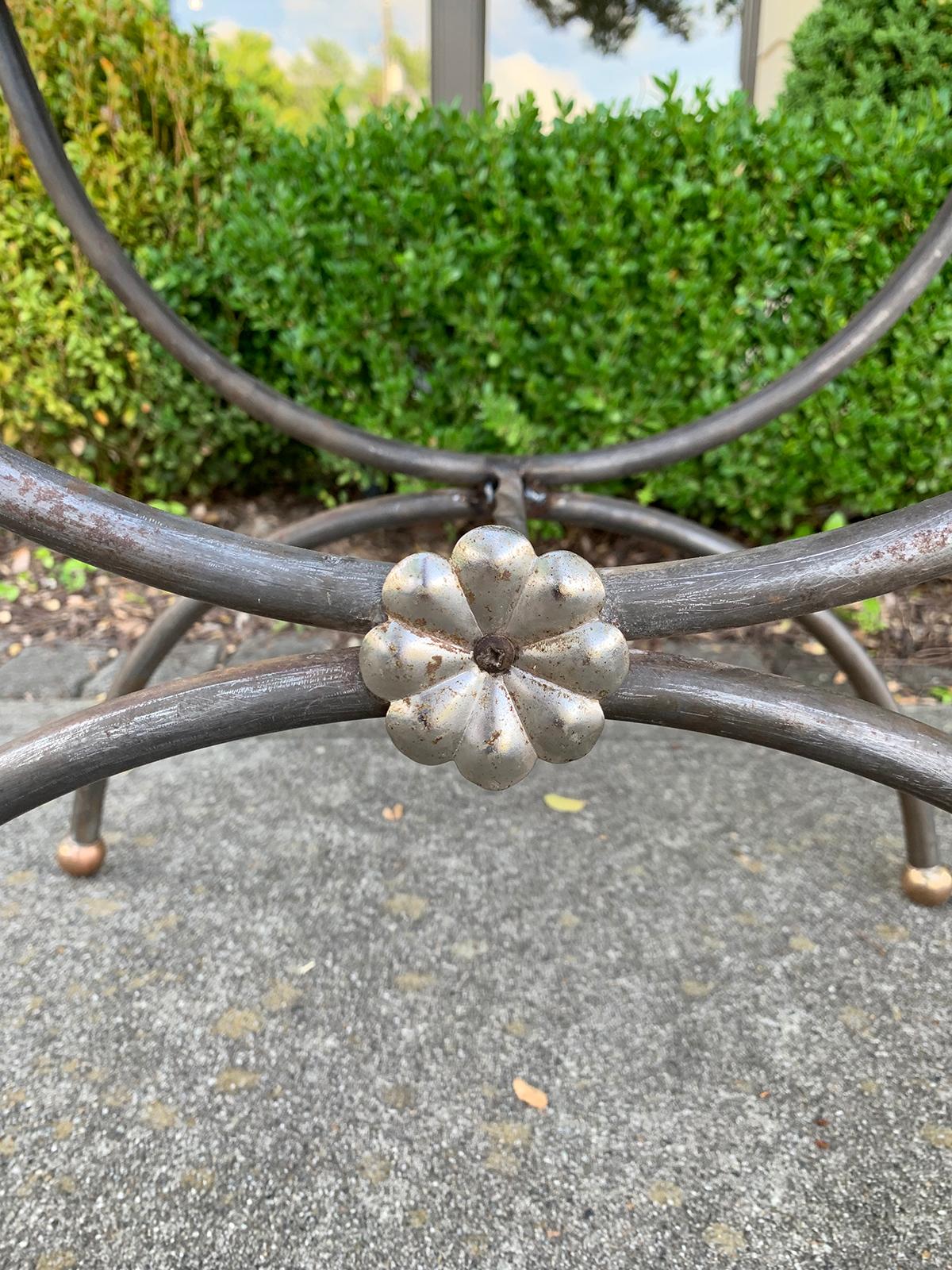 Mid-20th Century Iron Window Bench 4