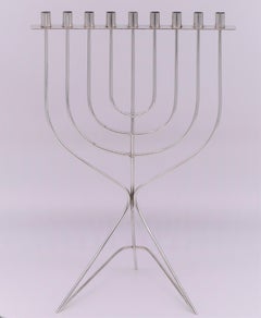 Mid-20th Century Israeli Silver Hanukkah Lamp by David Heinz Gumbel