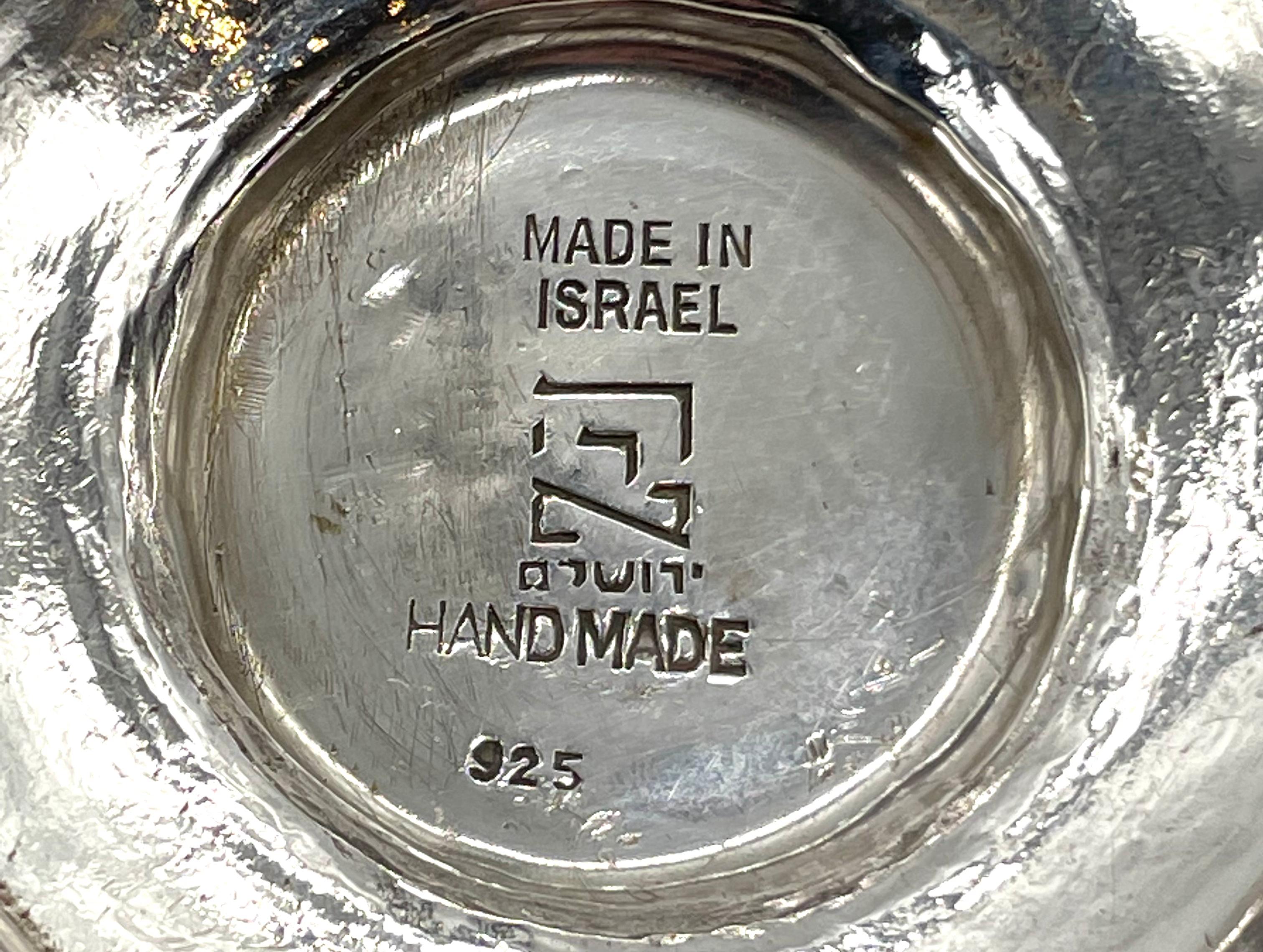 Mid-20th Century Israeli Silver Kiddush Goblet by Hans Ettlinger For Sale 1