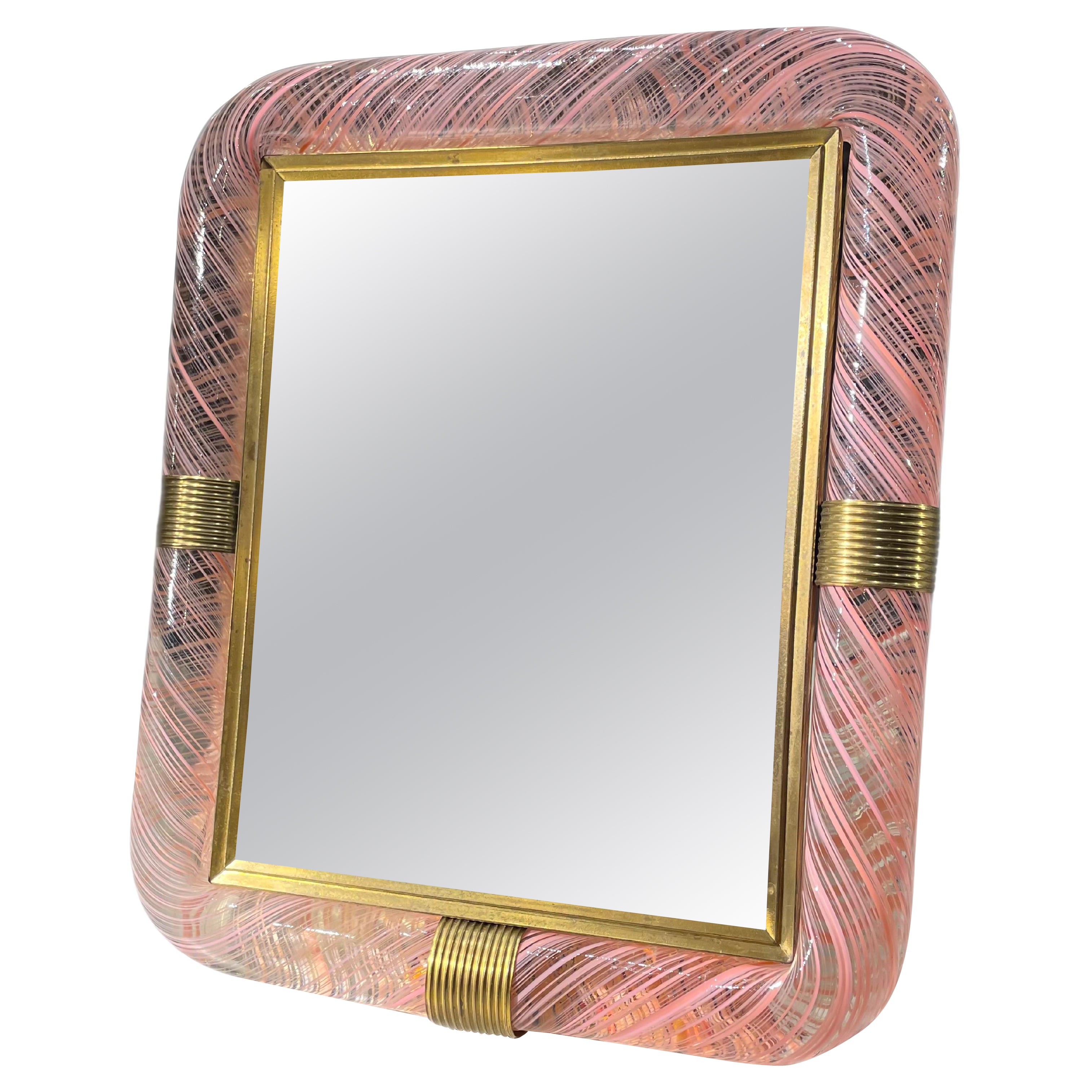 Mid 20th Century Italian Art Glass Picture Frame for Venini by, Carlo Scarpa