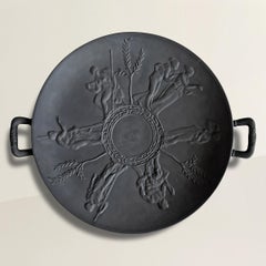 Italienische Basalt-Tazza aus der Mitte des 20.