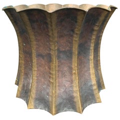 Mid-20th Century Italian Brass Jardinière, circa 1970s, Stamped