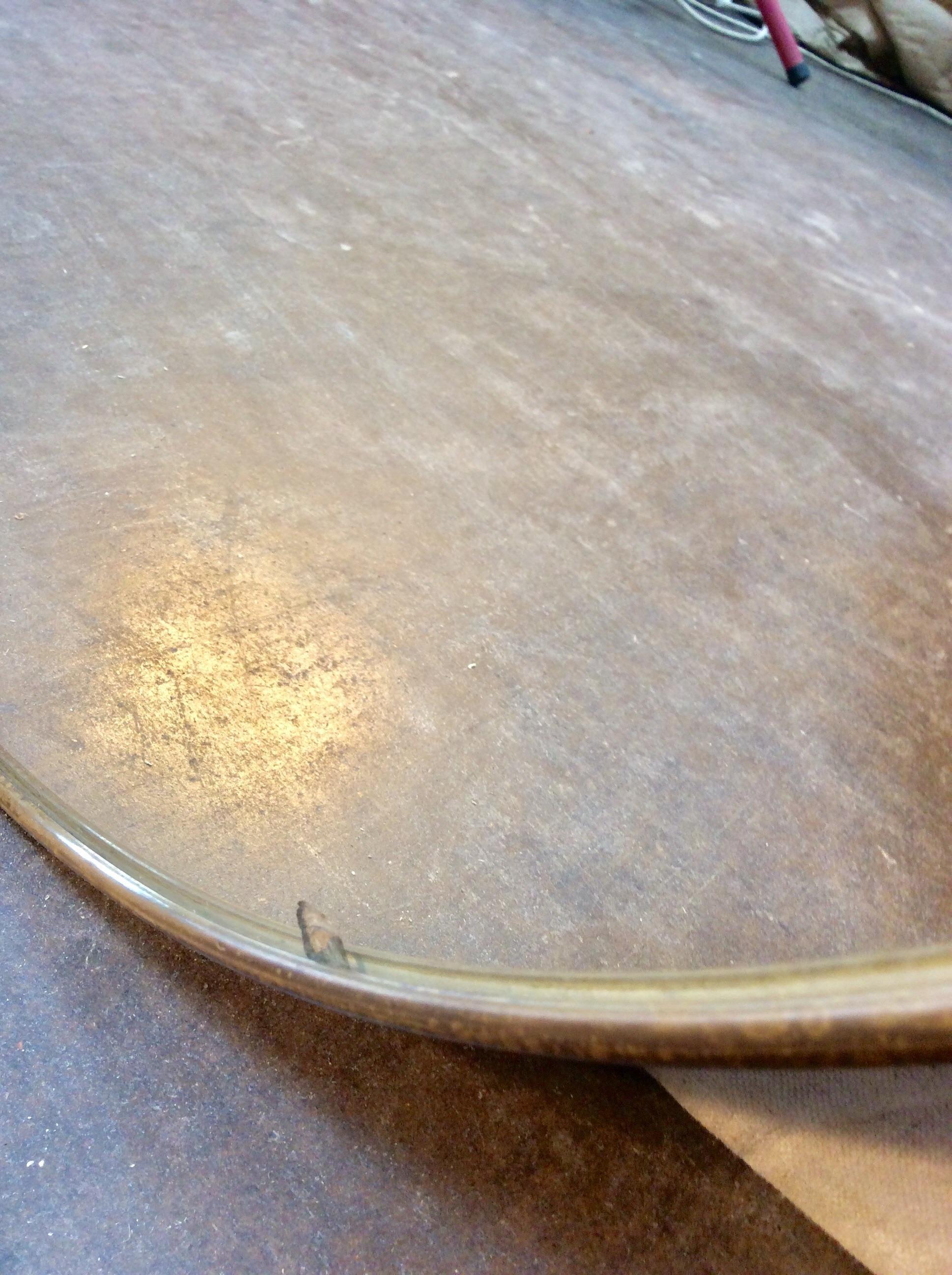 Mid-20th Century Italian Brass Mirror 2