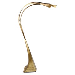 Mid-20th Century Italian Brass Three Arm Floor Lamp, 1960
