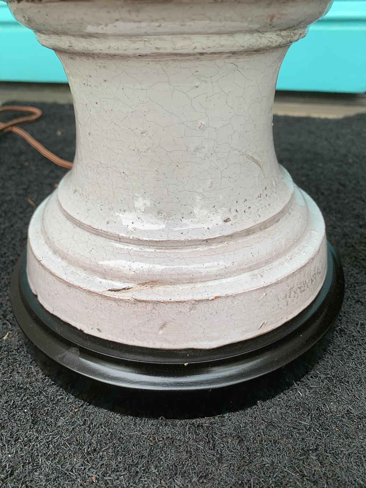 Mid-20th Century Italian Ceramic Artichoke Lamp 7