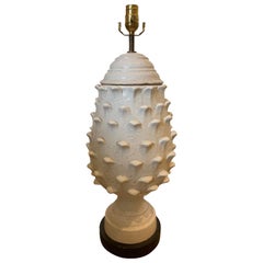 Mid-20th Century Italian Ceramic Artichoke Lamp