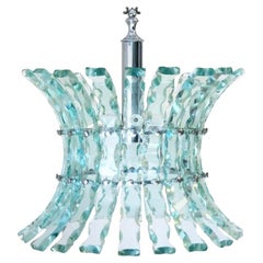 Vintage Mid-20th Century Italian Chandelier Attributed to Fontana Arte, 1960s