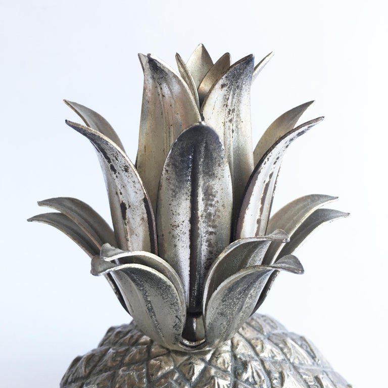 Mid-20th Century Italian Design Pineapple Ice Bucket in Pewter by Mauro Manetti For Sale 6